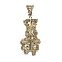 Load image into Gallery viewer, 10K Yellow Gold Dough Boy with Money Bag Iced Diamond Pendant 0.88 CT 1.7&quot;
