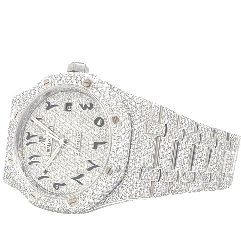 Mens Audemars Piguet Royal Oak 41MM VS Diamond Watch 17.46 CT