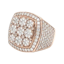 Load image into Gallery viewer, Mens 10K Rose Gold 3D Championship VS Diamond Ring 6.52 CT
