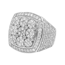 Load image into Gallery viewer, Mens 10K White Gold 3D Championship VS Diamond Ring 6.52 CT
