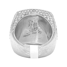 Load image into Gallery viewer, Mens 10K White Gold 3D Championship VS Diamond Ring 6.52 CT
