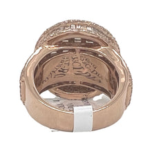 Load image into Gallery viewer, Mens 14K Rose Gold Dome Pinky Baguette Diamond Ring 5.33 CT
