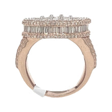 Load image into Gallery viewer, Mens 14K Rose Gold Dome Pinky Baguette Diamond Ring 5.33 CT
