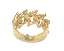 Load image into Gallery viewer, Mens 10K Yellow Gold Spike Miami Cuban Diamond Band Ring 1.58 CT
