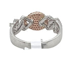 14K Two-Tone Gold Mariner Cuban Diamond Band Ring 0.60 CT