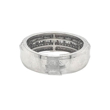 Load image into Gallery viewer, Unisex 14K White Gold Baguette Round Diamond Wedding Band Ring 1.55 CT
