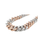 10K Two-Tone Gold 15MM Miami Cuban Baguette Diamond Chain 28.24 CT - 20"