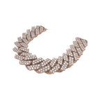 10K Rose Gold 15MM Prong Set Miami Cuban VS Diamond Chain 39.69 CT - 22"