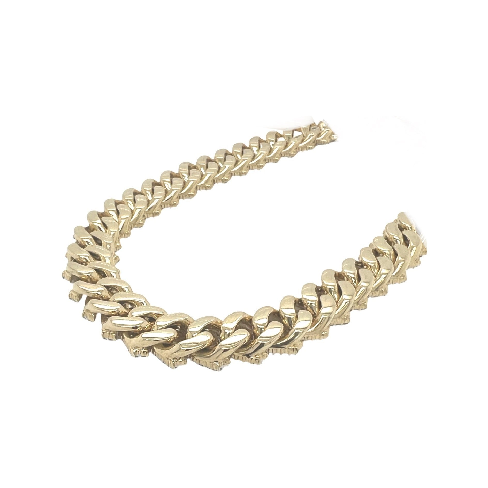 10K Yellow Gold 12MM Prong Set Miami Cuban VS Diamond Chain 18.69 CT - 20"