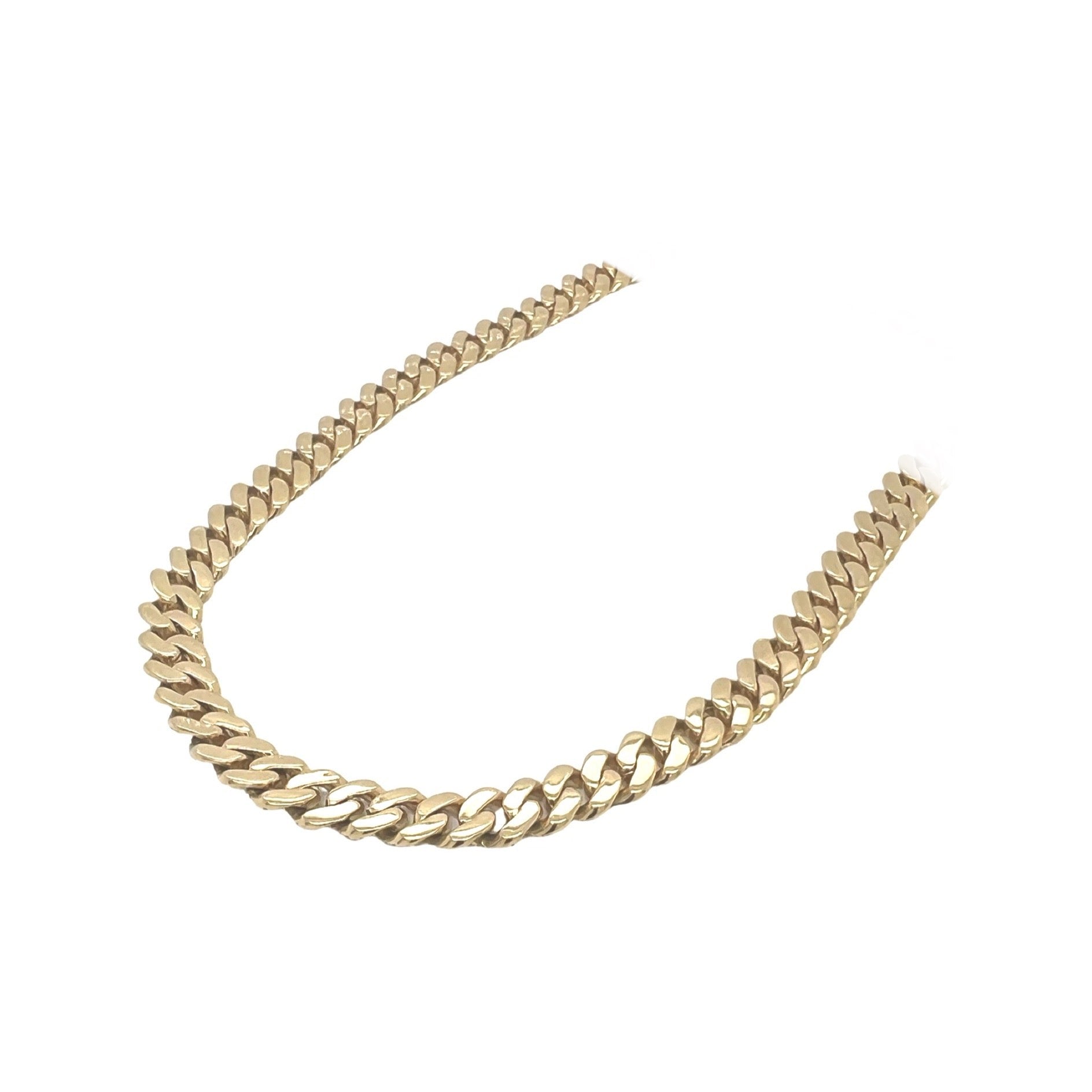10K Yellow Gold 6.5MM Miami Cuban Pave Diamond Chain 6.55 CT - 18"
