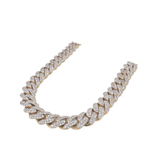 Load image into Gallery viewer, 10K Yellow Gold 10MM Miami Cuban Pave Diamond Chain 14.43 CT - 20&quot;
