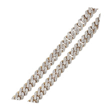 Load image into Gallery viewer, 10K Yellow Gold 10MM Miami Cuban Pave Diamond Chain 14.43 CT - 20&quot;
