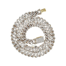 Load image into Gallery viewer, 10K Yellow Gold 10MM Miami Cuban Pave Diamond Chain 14.43 CT - 20&quot;

