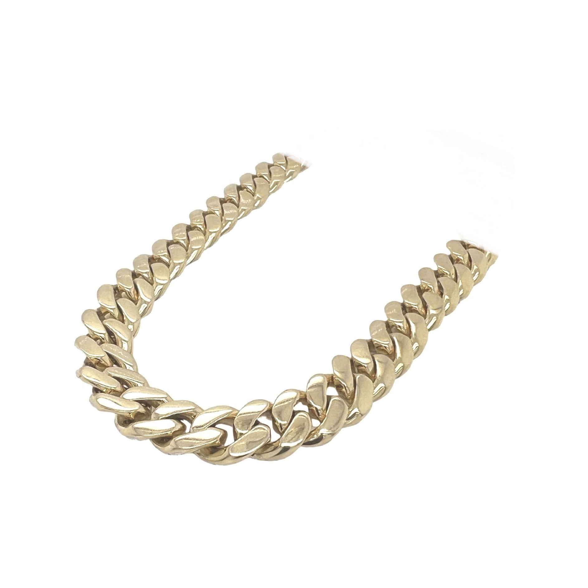 10K Yellow Gold 11MM Miami Cuban Pave VS Diamond Chain 15.99 CT - 23"