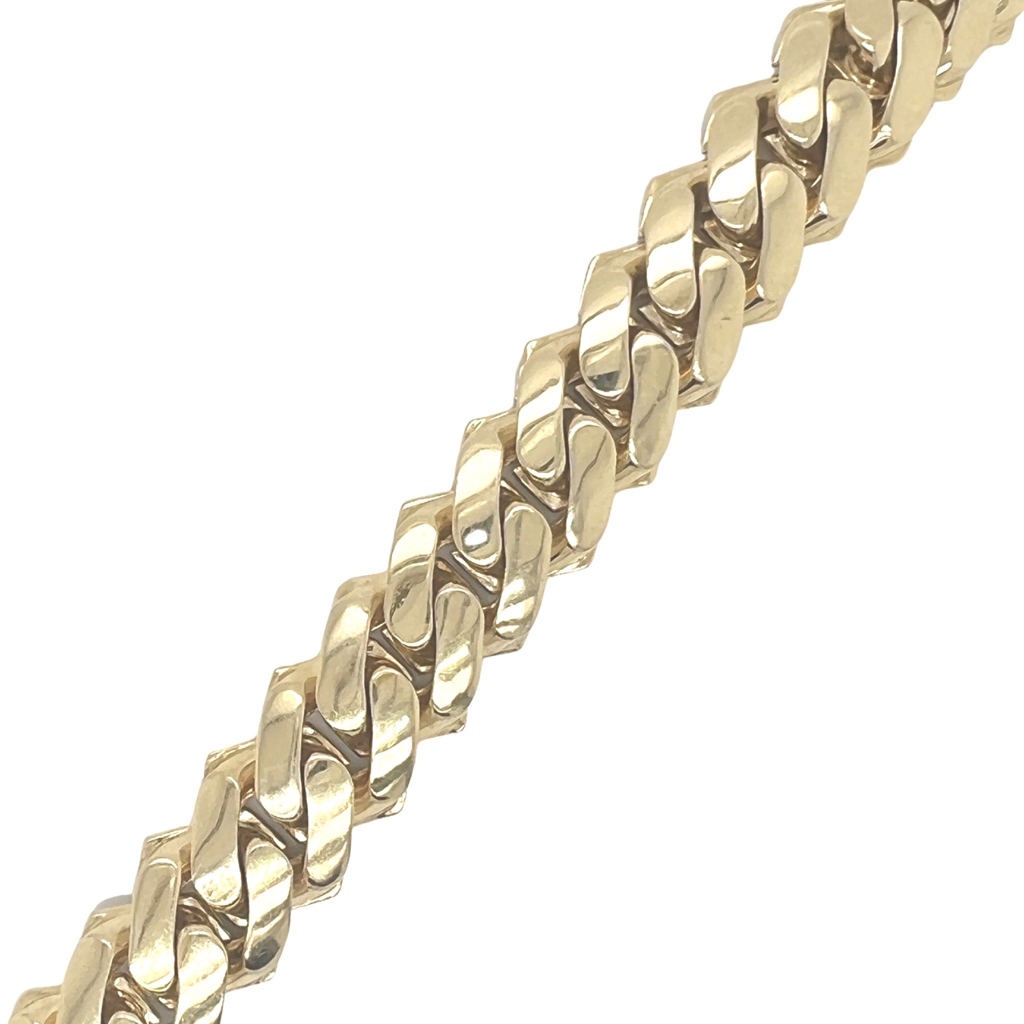 10K Yellow Gold 18MM Prong Set Miami Cuban VS Diamond Chain 36.38 CT - 20"