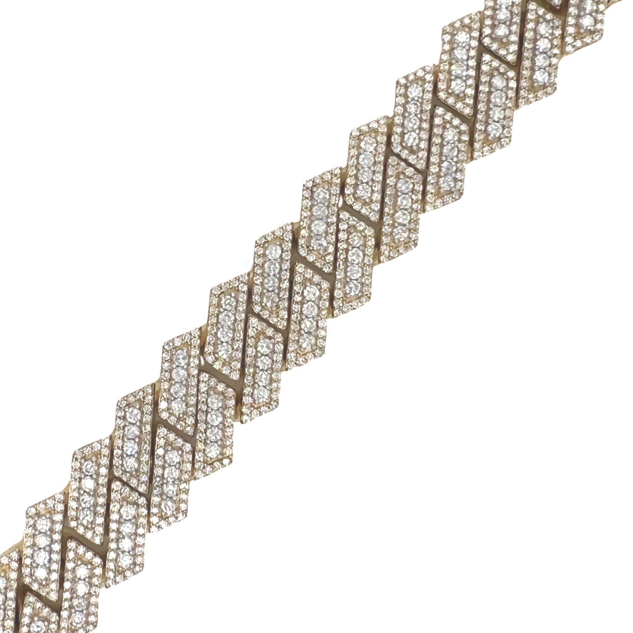 10K Yellow Gold 18MM Prong Set Miami Cuban VS Diamond Chain 36.38 CT - 20"