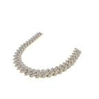 10K Yellow Gold 10MM Prong Set Miami Cuban Diamond Chain 17.19 CT - 22"