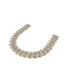 10K Yellow Gold 12MM Prong Set Miami Cuban Diamond Chain 23.22 CT - 22"