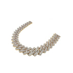 10K Yellow Gold 14.5MM Prong Set Miami Cuban VS Diamond Chain 37.34 CT - 22"