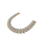 10K Yellow Gold 14.5MM Prong Set Miami Cuban VS Diamond Chain 38.37 CT - 22"