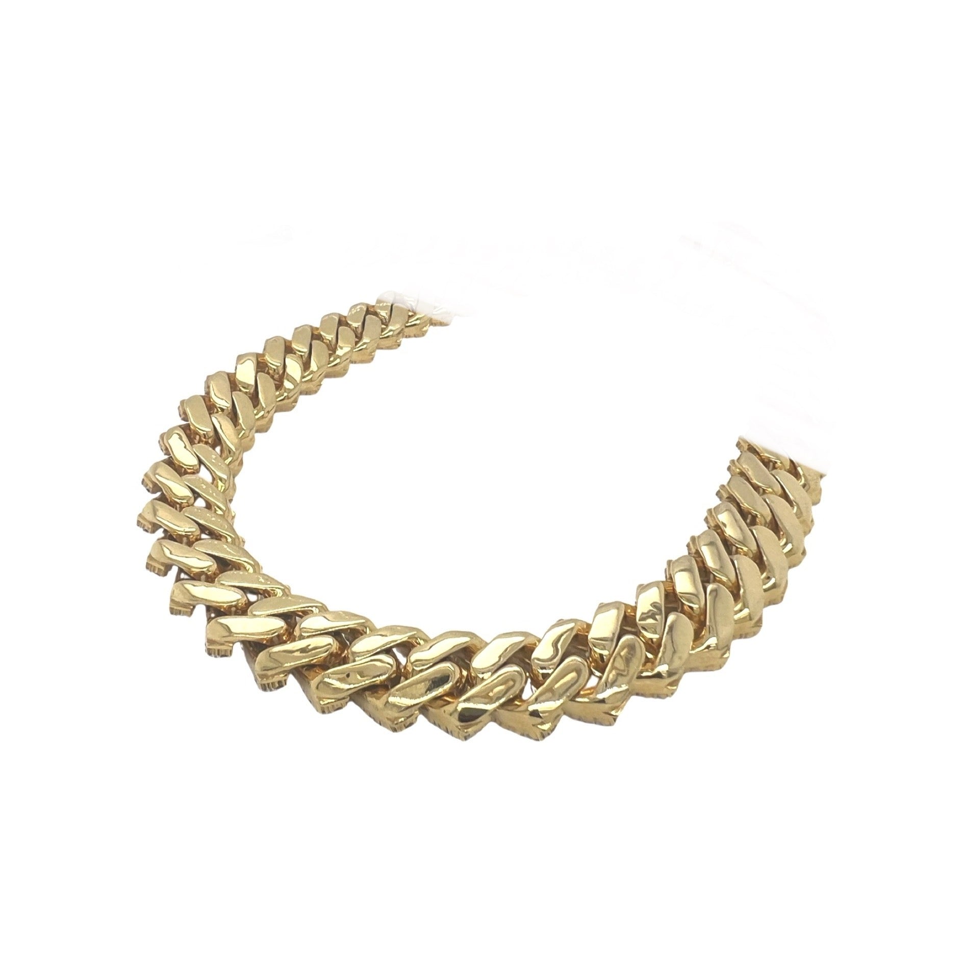 10K Yellow Gold 14.5MM Prong Set Miami Cuban VS Diamond Chain 38.37 CT - 22"