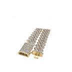 10K Yellow Gold 12MM Prong Set Miami Cuban Diamond Chain 23.05 CT - 22"