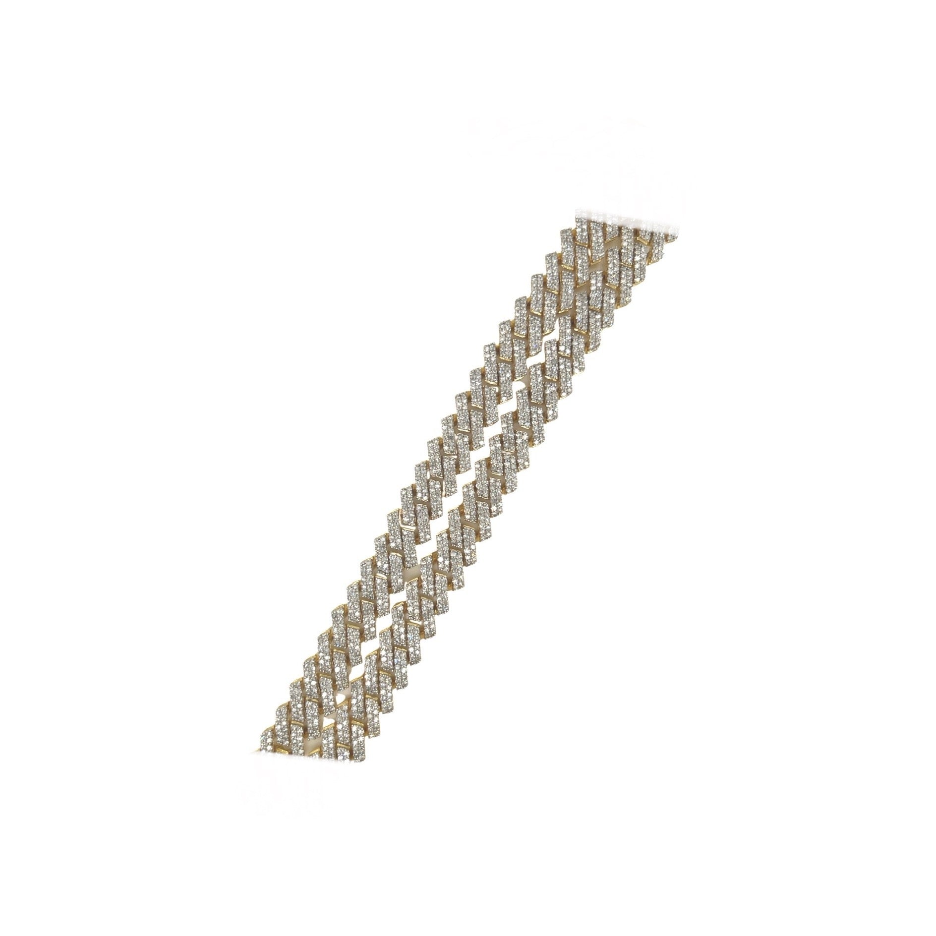 10K Yellow Gold 12MM Prong Set Miami Cuban Diamond Chain 22.81 CT - 22"