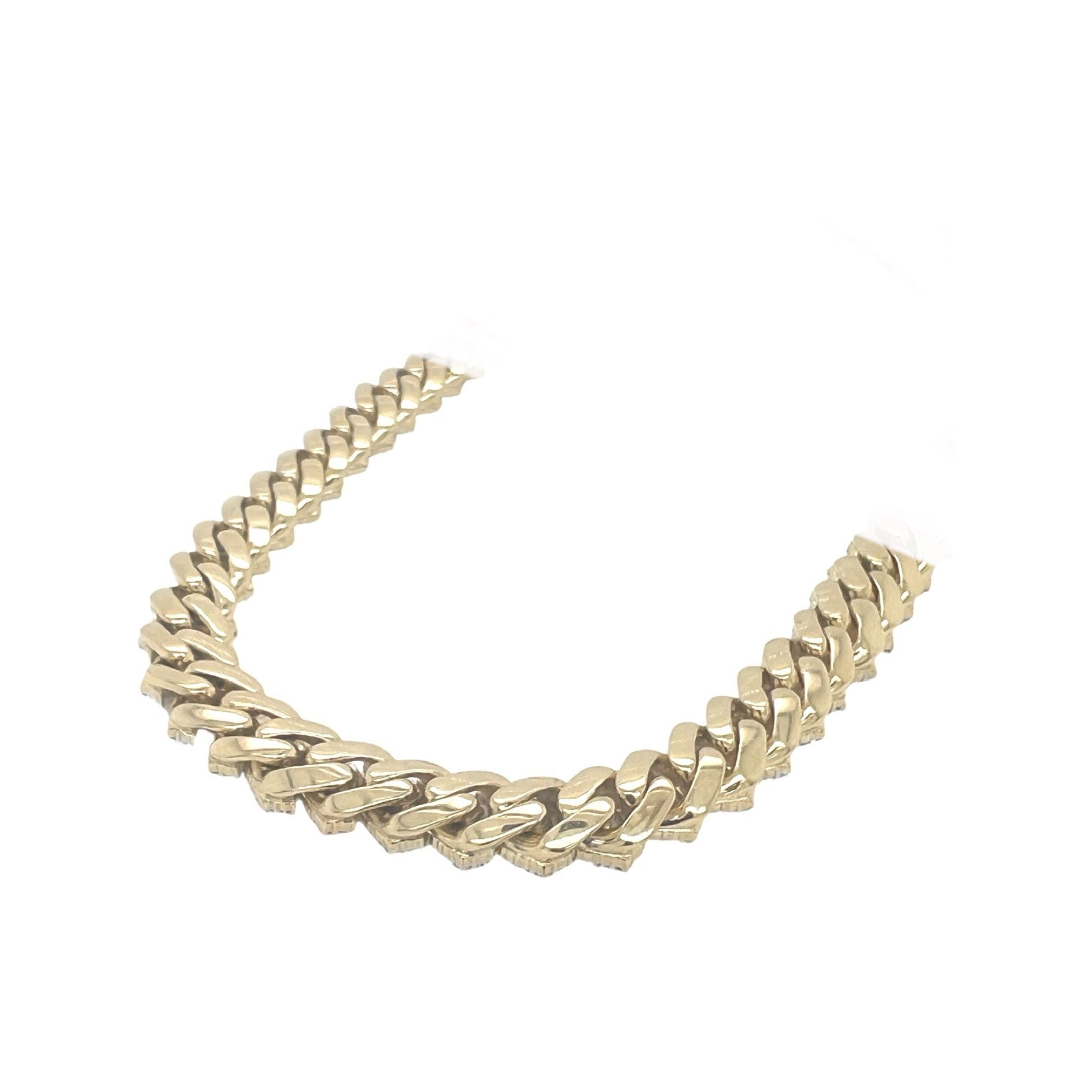 10K Yellow Gold 9.5MM Prong Set Miami Cuban Diamond Chain 17.88 CT - 22"