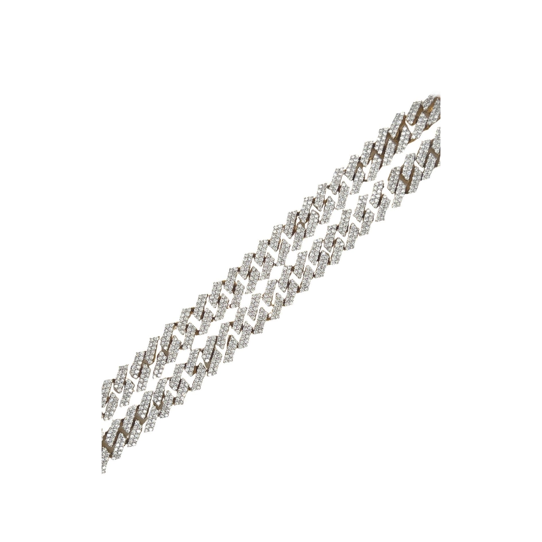 10K Yellow Gold 8.5MM Prong Set Miami Cuban Diamond Chain 11.92 CT - 20"