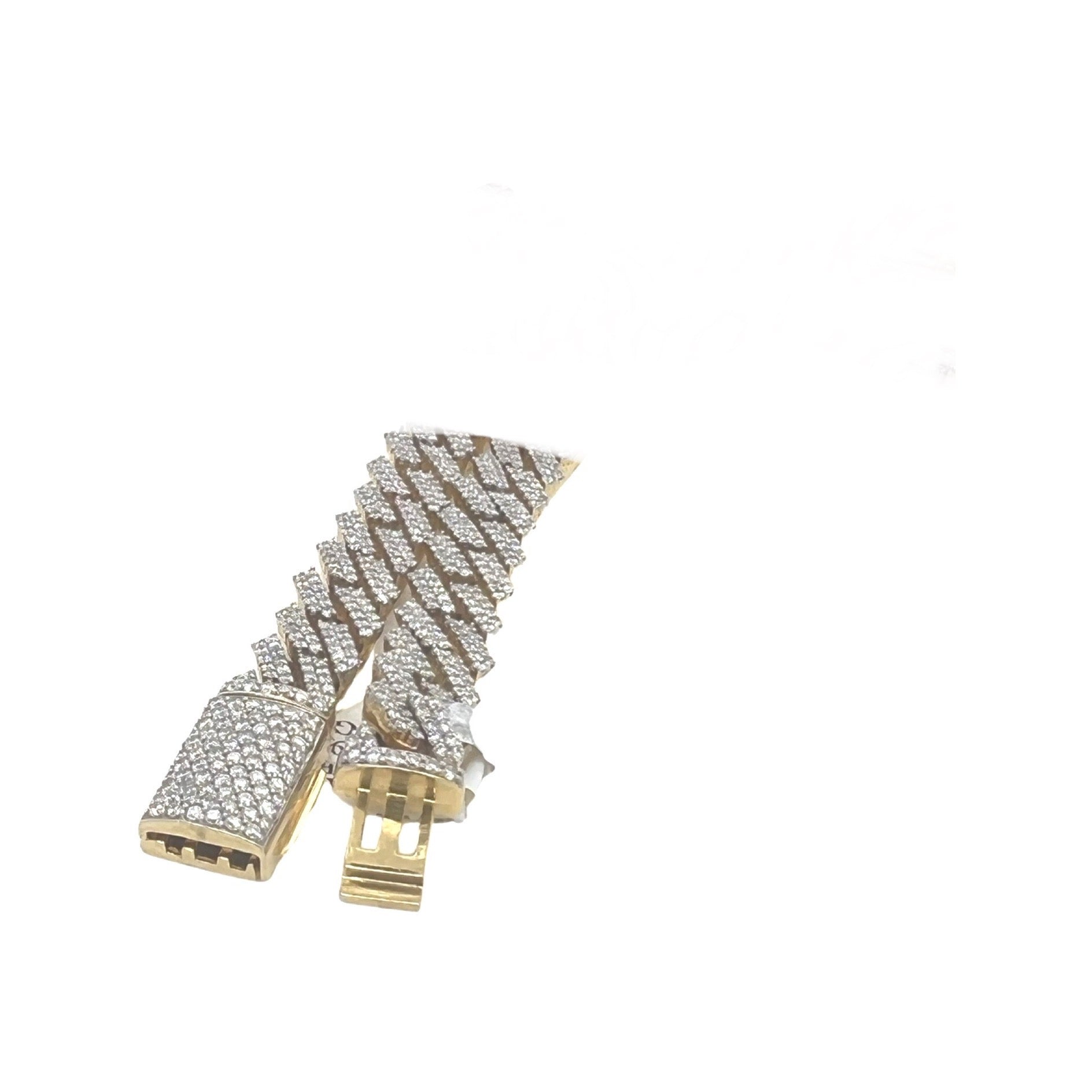 10K Yellow Gold 8.5MM Prong Set Miami Cuban Diamond Chain 11.92 CT - 20"