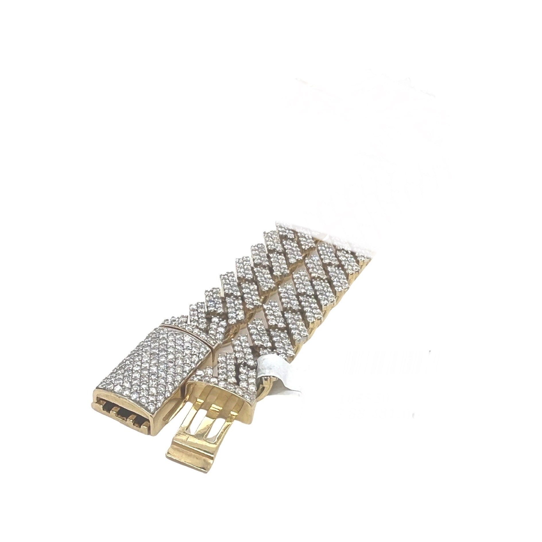 10K Yellow Gold 10MM Prong Set Miami Cuban Diamond Chain 19.46 CT - 22"