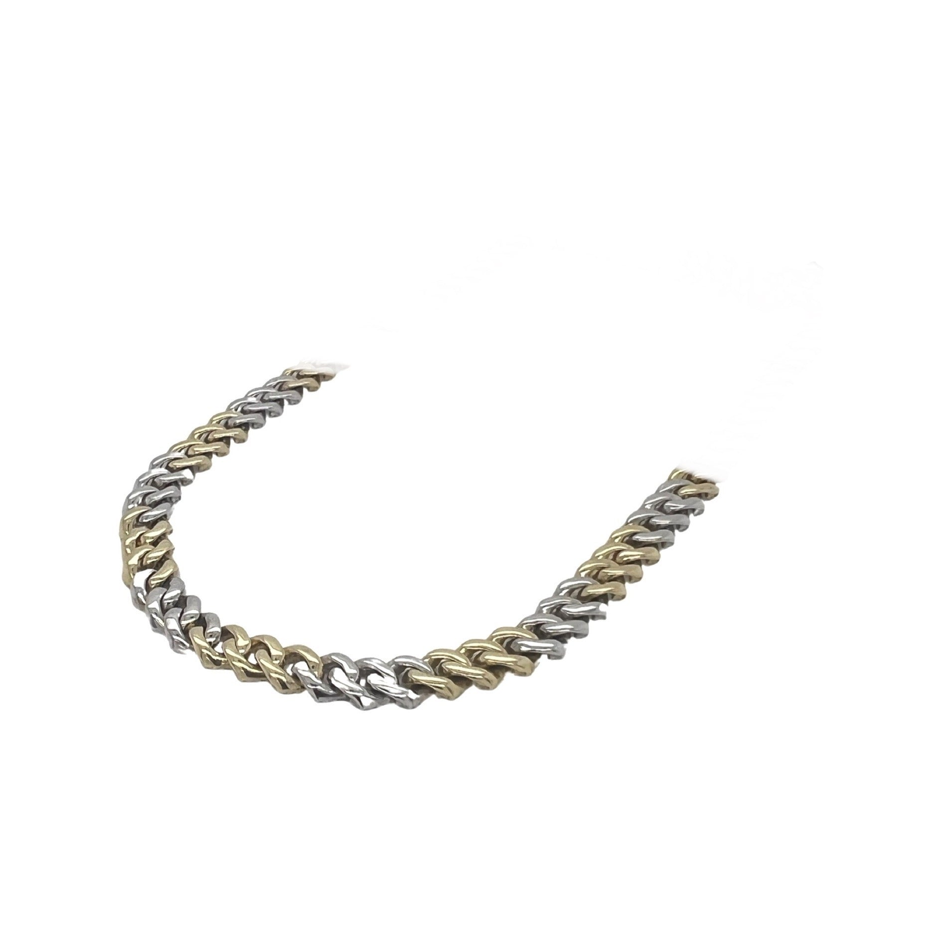 10K Two-Tone Gold 6MM Miami Cuban Pave Diamond Chain 4.34 CT - 20"