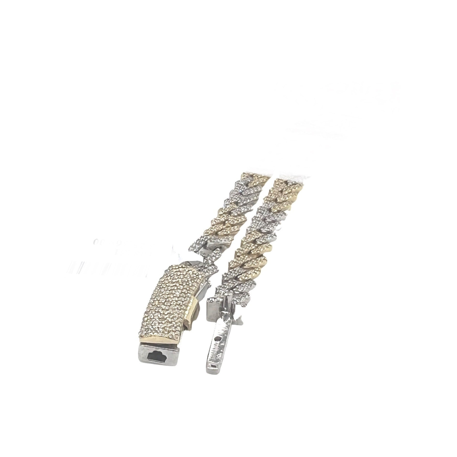 10K Two-Tone Gold 6MM Miami Cuban Pave Diamond Chain 4.34 CT - 20"