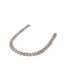 10K Two-Tone Gold 6MM Miami Cuban Pave Diamond Chain 4.25 CT - 20"