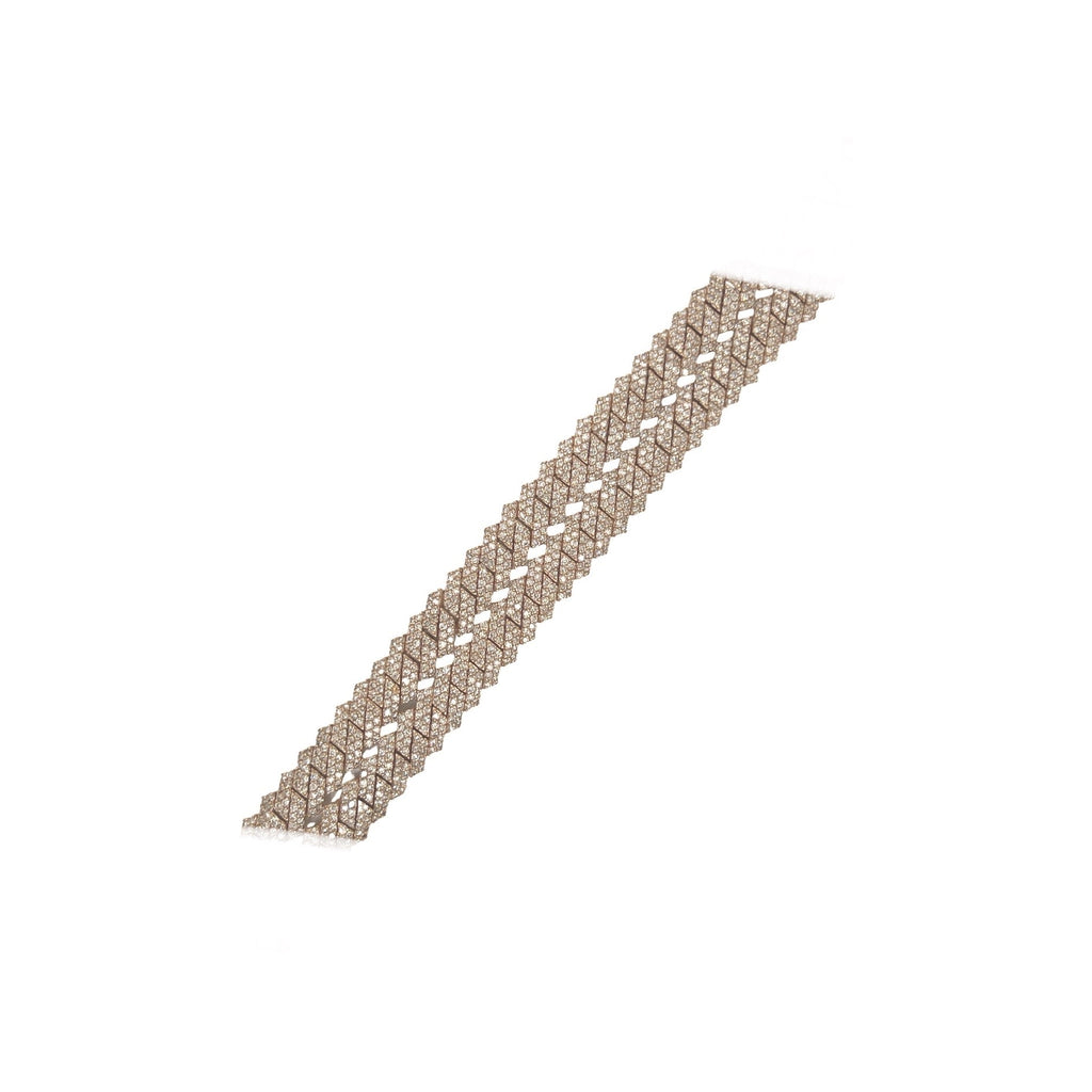10K Rose Gold 8MM Prong Set Miami Cuban Diamond Chain 14.25 CT - 20"