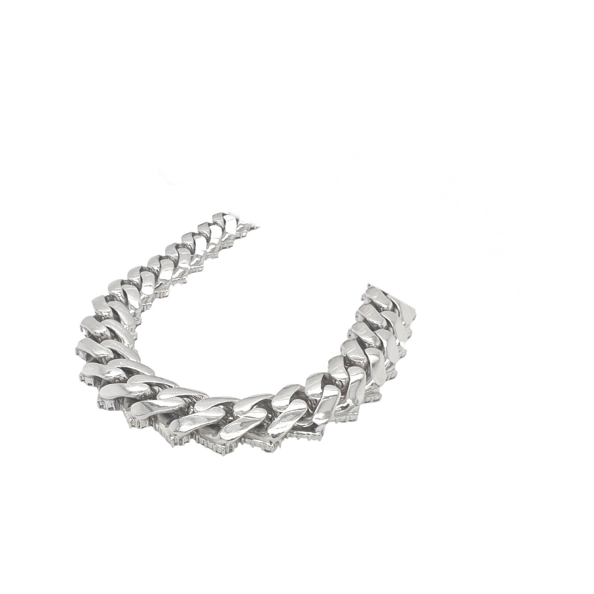 10K White  Gold 13.5MM Prong Set Miami Cuban VS Diamond Chain 25.76 CT - 20"