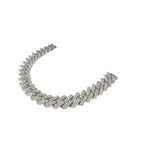 10K White Gold 12MM Prong Set Miami Cuban Diamond Chain 20.20 CT - 22"