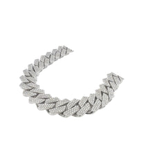 Load image into Gallery viewer, 10K White Gold 15MM Miami Cuban Pave Diamond Chain 18.49 CT - 21&quot;
