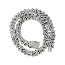 Load image into Gallery viewer, 10K White Gold 15MM Miami Cuban Pave Diamond Chain 18.49 CT - 21&quot;
