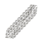 10K White Gold 16MM Miami Cuban Honeycomb VS Diamond Chain 41.37 CT - 22"