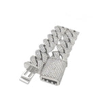 10K White Gold 16MM Miami Cuban Honeycomb VS Diamond Chain 41.37 CT - 22"