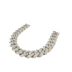 10K Yellow Gold 14MM Miami Cuban Pave Diamond Chain 31.62 CT - 22"