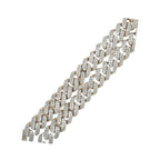 10K Yellow Gold 14MM Miami Cuban Pave Diamond Chain 31.62 CT - 22"