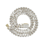 10K Yellow Gold 14MM Miami Cuban Pave Diamond Chain 31.62 CT - 22"