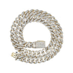 10K Yellow Gold 14.5MM Miami Cuban Pave Diamond Chain 24.25 CT - 24"