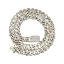 Load image into Gallery viewer, 10K Yellow Gold 14.5MM Miami Cuban Pave Diamond Chain 24.25 CT - 24&quot;
