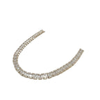 10K Yellow Gold 5MM Tennis Baguette Diamond Chain 15.0 CT - 20"