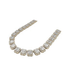 10K Yellow Gold 10MM Tennis Baguette Diamond Chain 23.75 CT - 20"