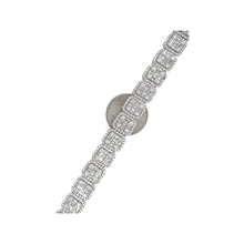 Load image into Gallery viewer, 10K White Gold 12MM Tennis Baguette Diamond Chain 32.03 CT - 22&quot;
