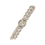 10K Yellow Gold 18MM Miami Cuban Baguette Diamond Bracelet 14.32 CT 8.5"